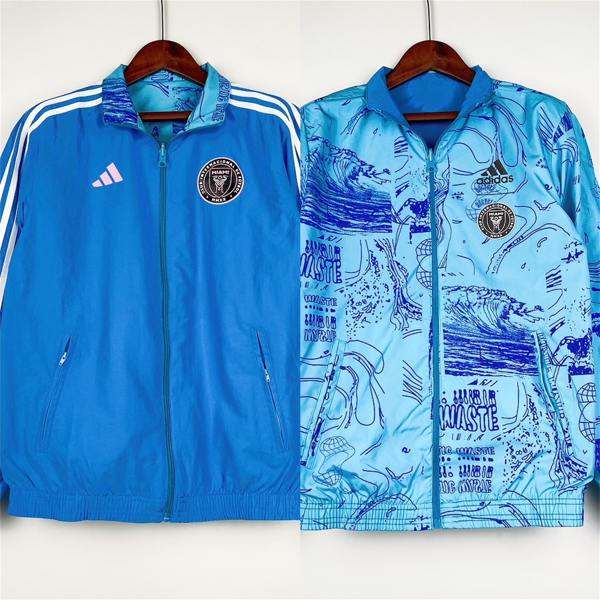 INT M.A.M 23-24 Double Sided Windbreaker - Blue - UnitedFutballJersey