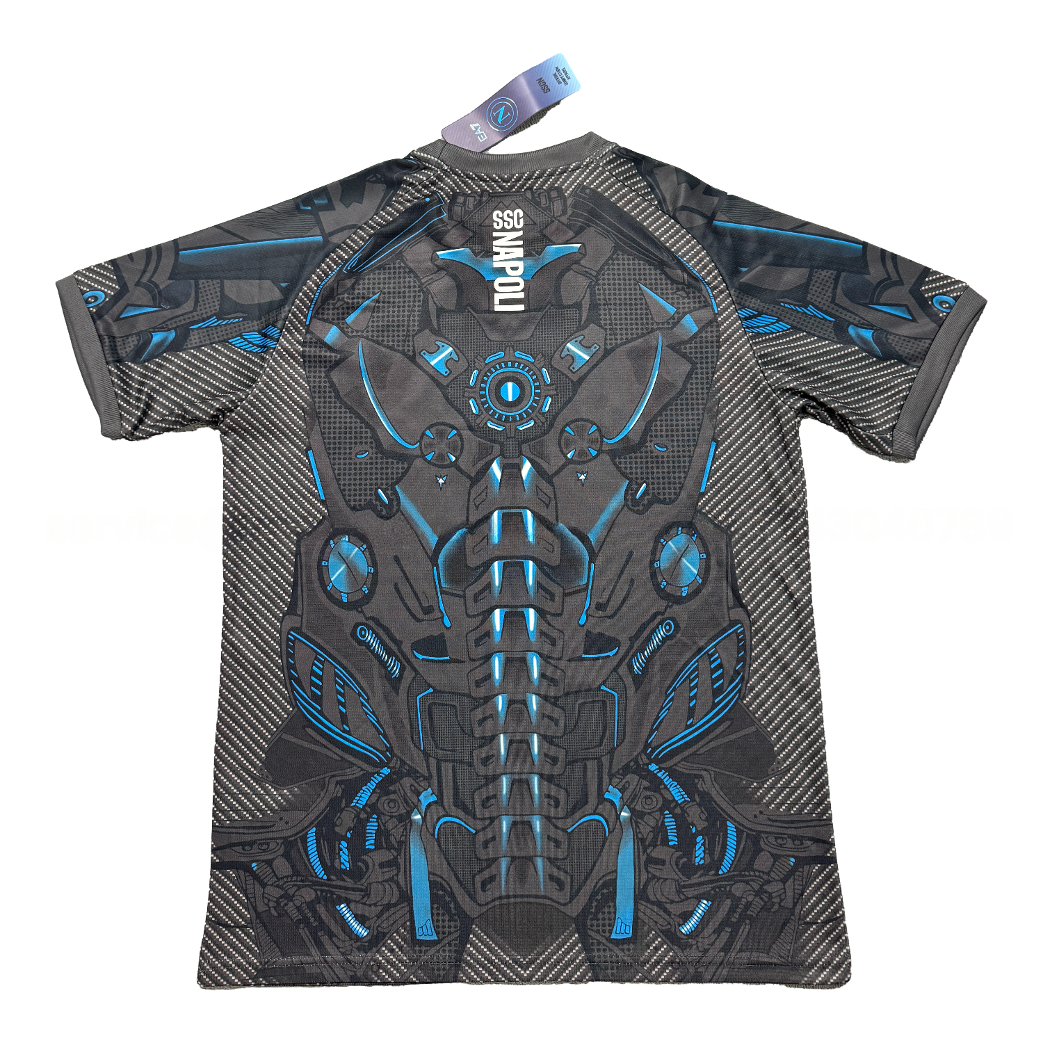 Napoli 25-26 Black Mecha Training Jersey - Fans Version - UnitedFutballJersey