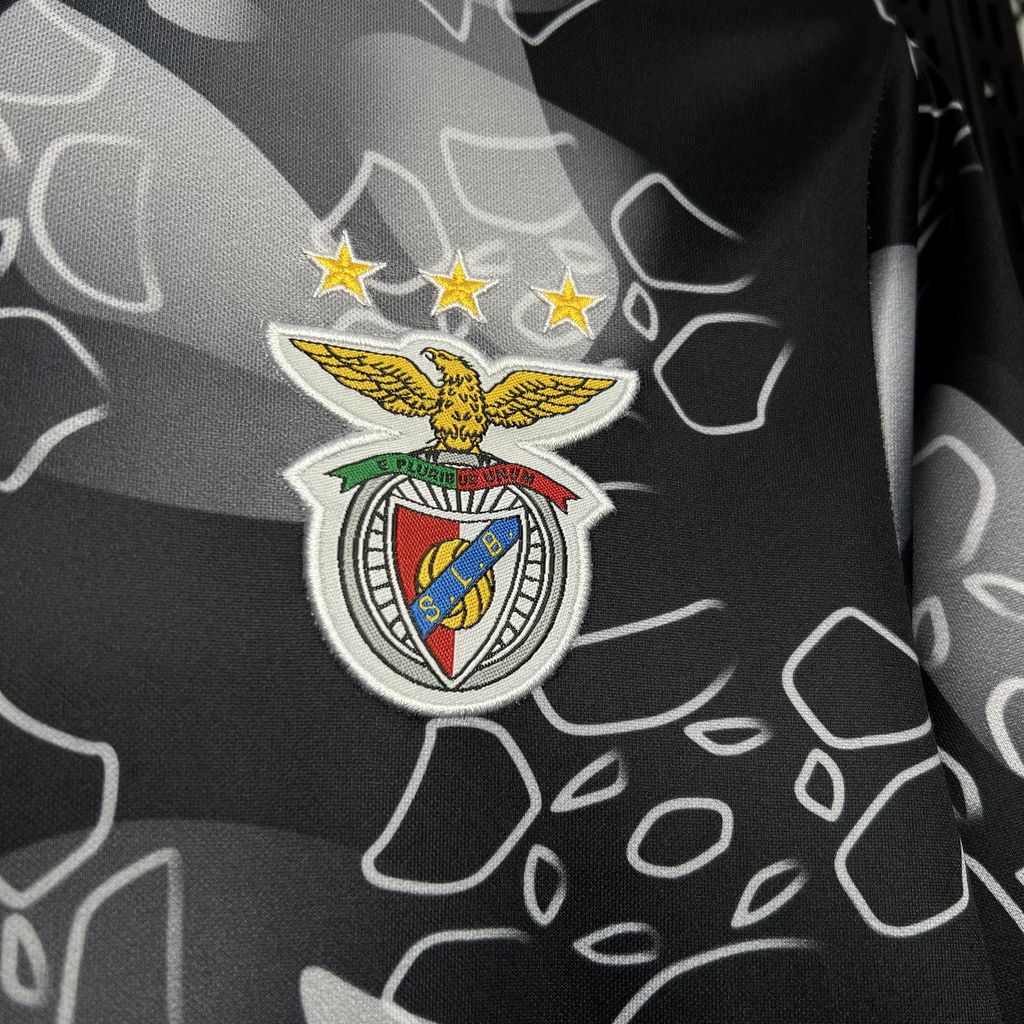 Benfica 24-25 Black Pre-match Training Jersey - Fans Version - UnitedFutballJersey