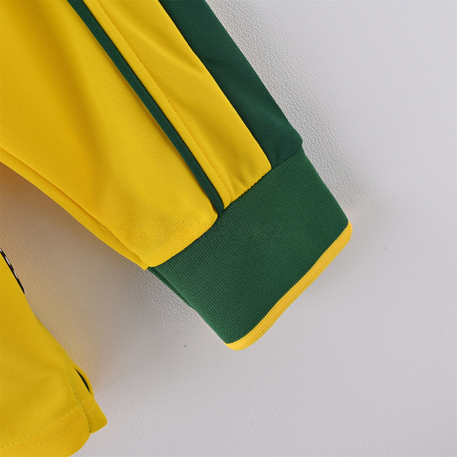 Retro Brazil 1998 Home Long Sleeves Jersey - UnitedFutballJersey