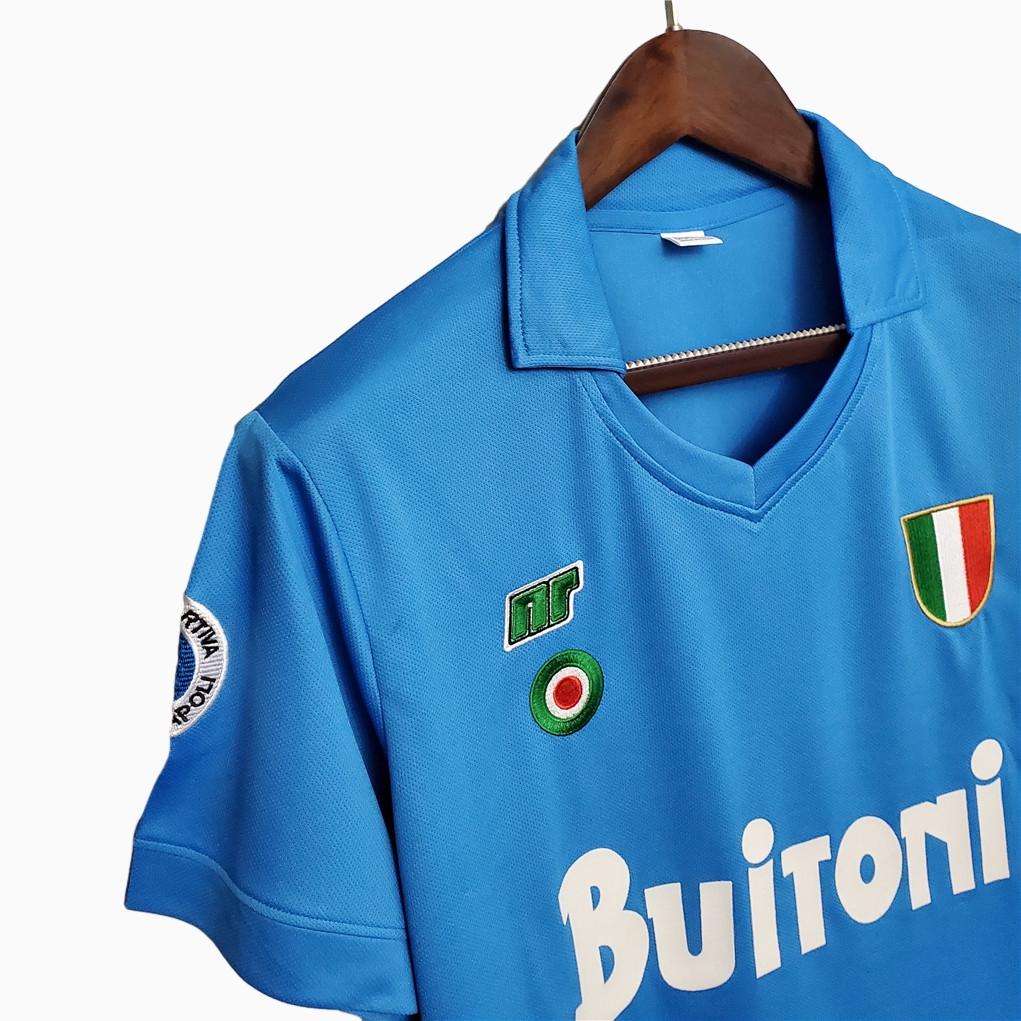 Retro Napoli 1987-88 Home Stadium Jersey - UnitedFutballJersey