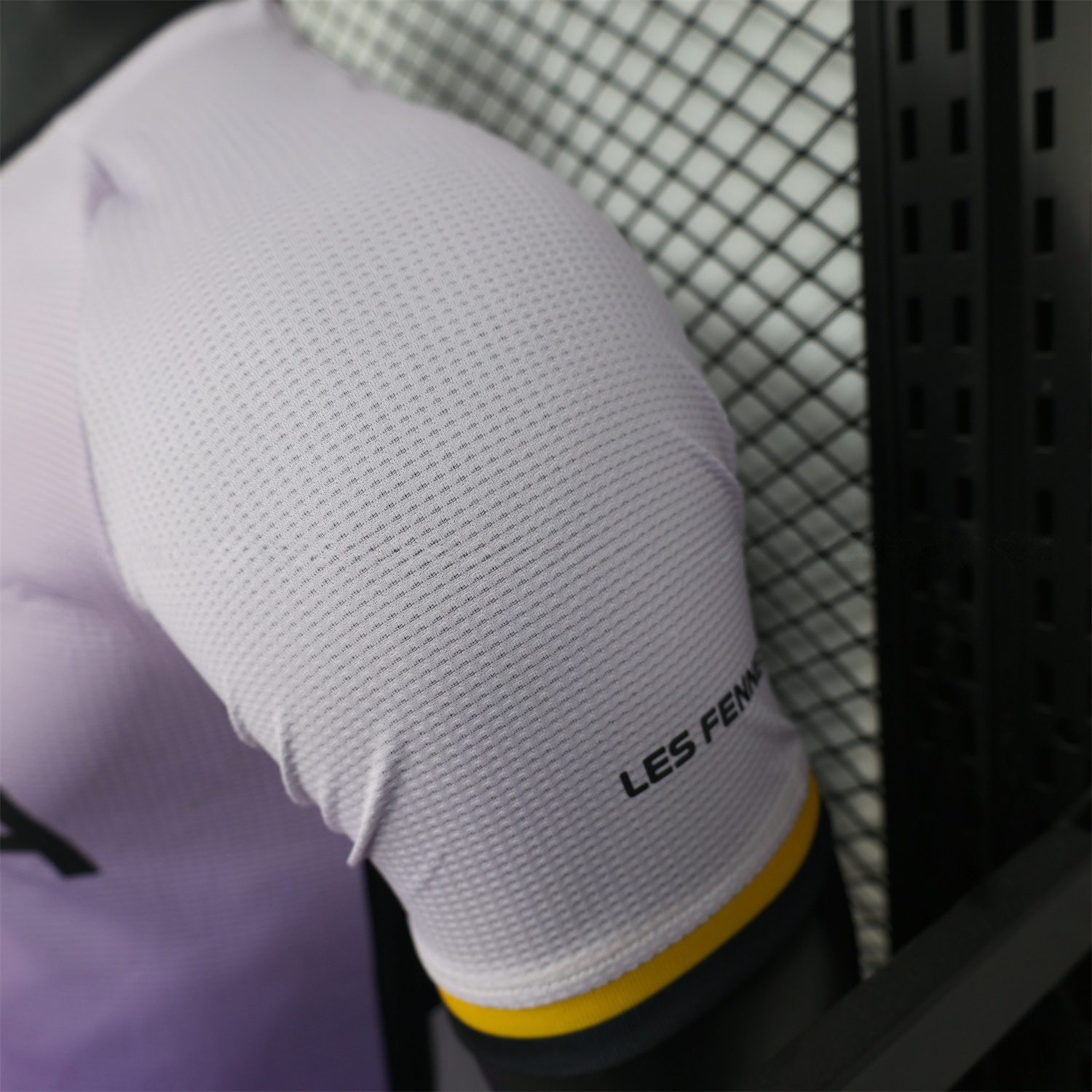 Algeria 25-26 White-purple Gradient Jersey with Black Chest Text - Player Version - UnitedFutballJersey