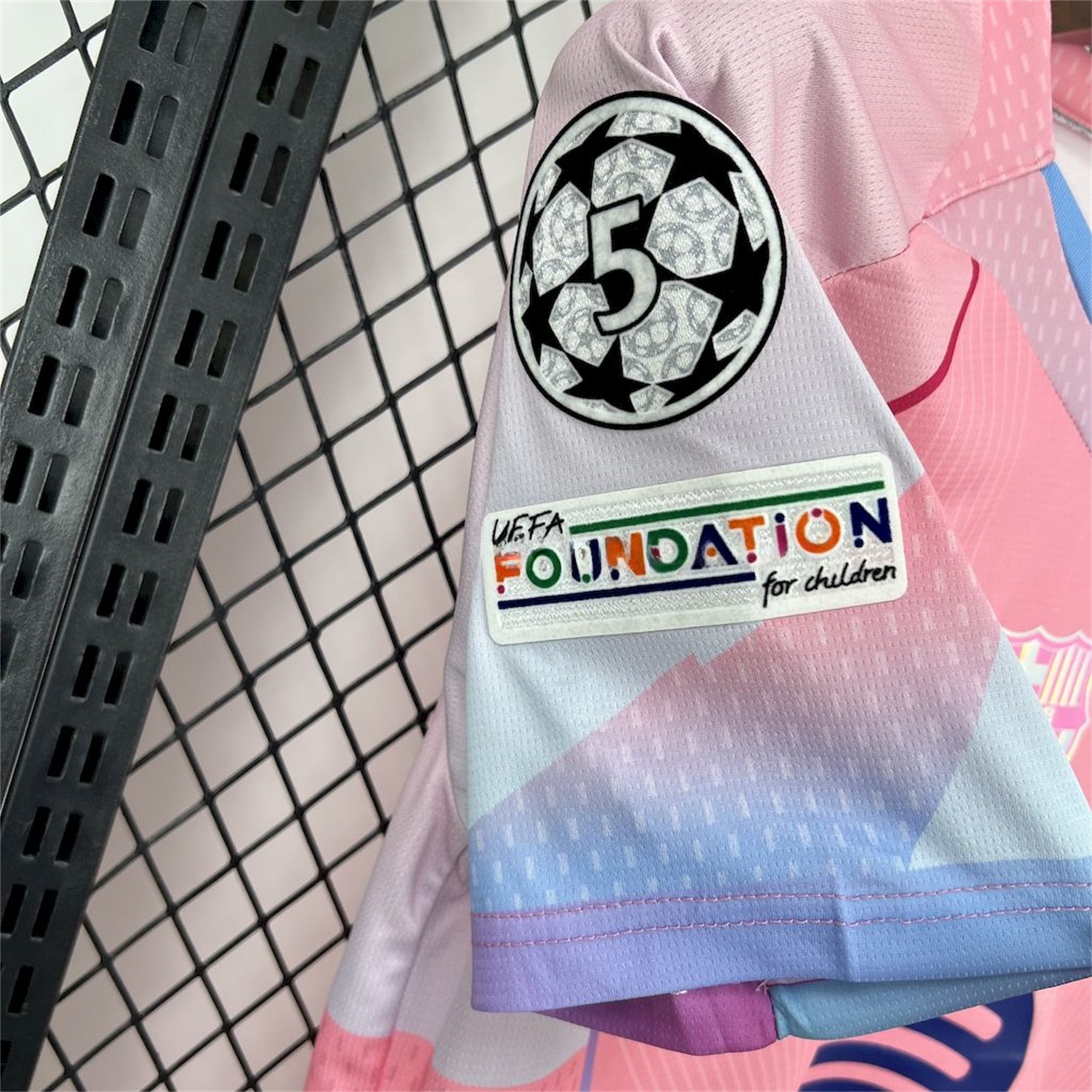 B.A.R.S.A 25-26 T90 White Lines Pink Special Jersey - Fans Version - UnitedFutballJersey