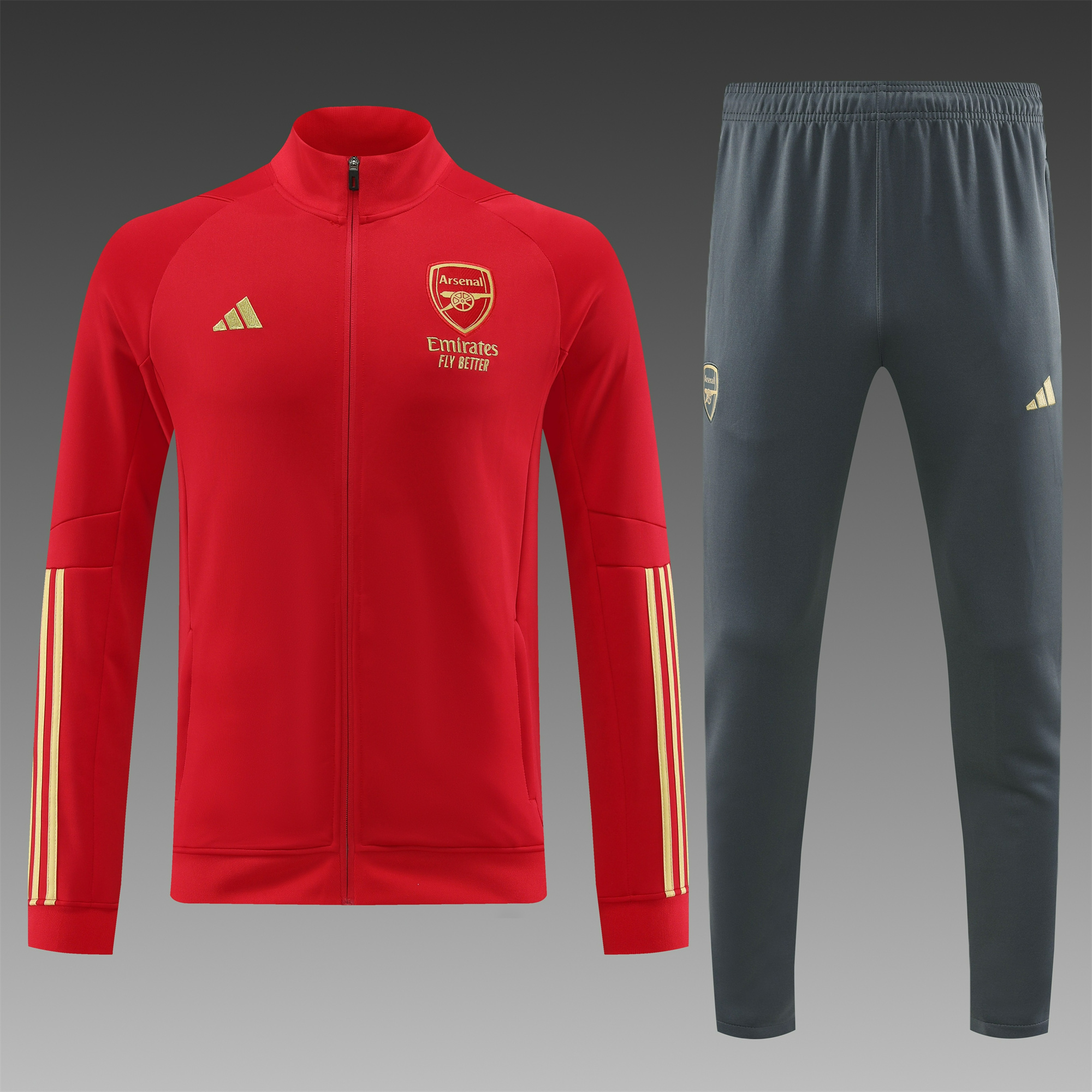 Arsenal 23-24 Jacket Training Tracksuit Red - UnitedFutballJersey
