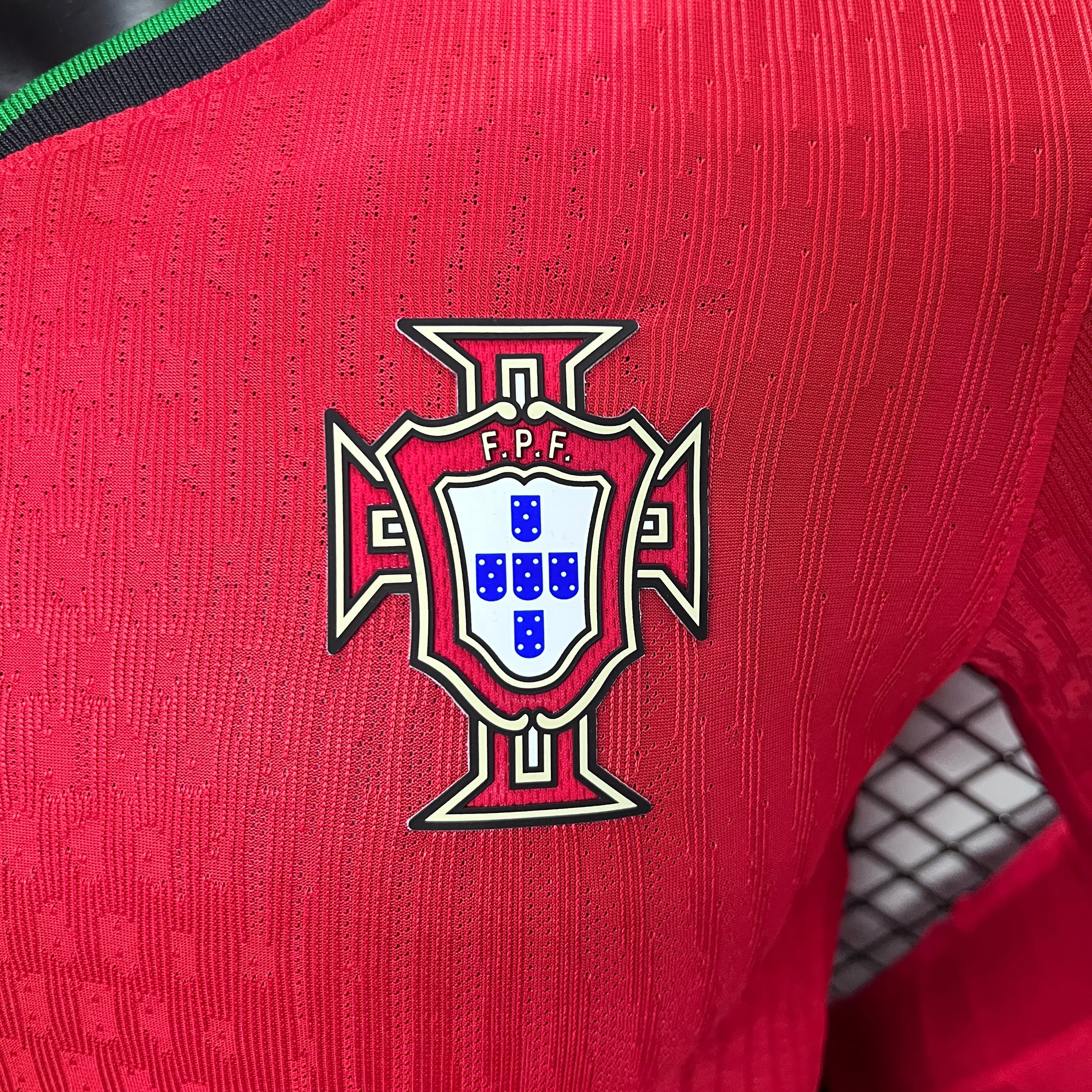 Portugal 2024 Home Stadium Long Sleeve Jersey - Player Version - UnitedFutballJersey
