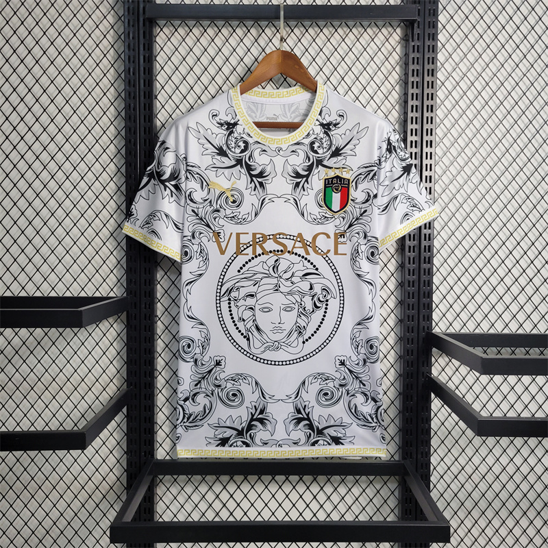 Italy X Versace Special Edition Jersey 23/24 Football Kit - UnitedFutballJersey