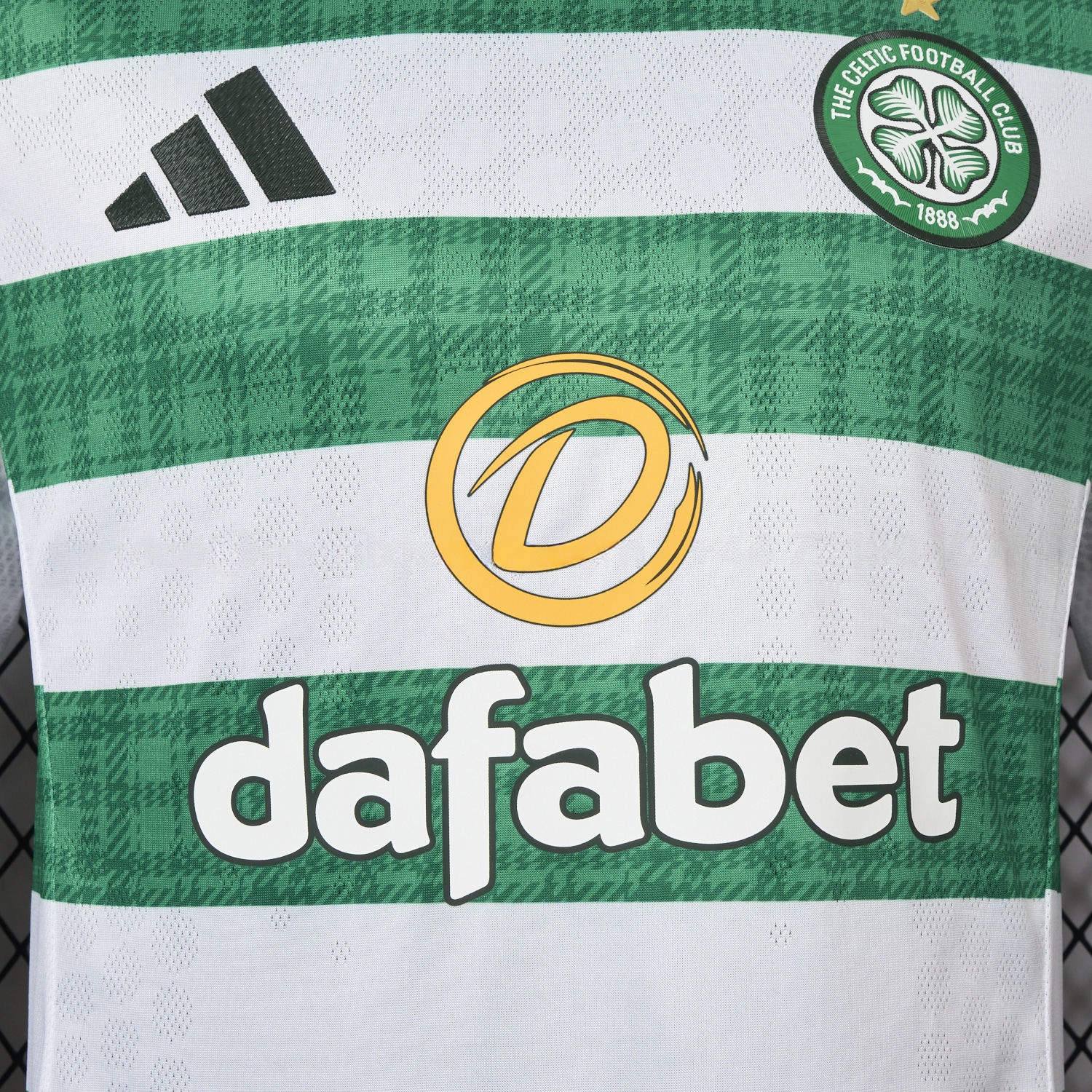 Celtic 25-26 Home Green White Stripes Jersey - Player Version - UnitedFutballJersey