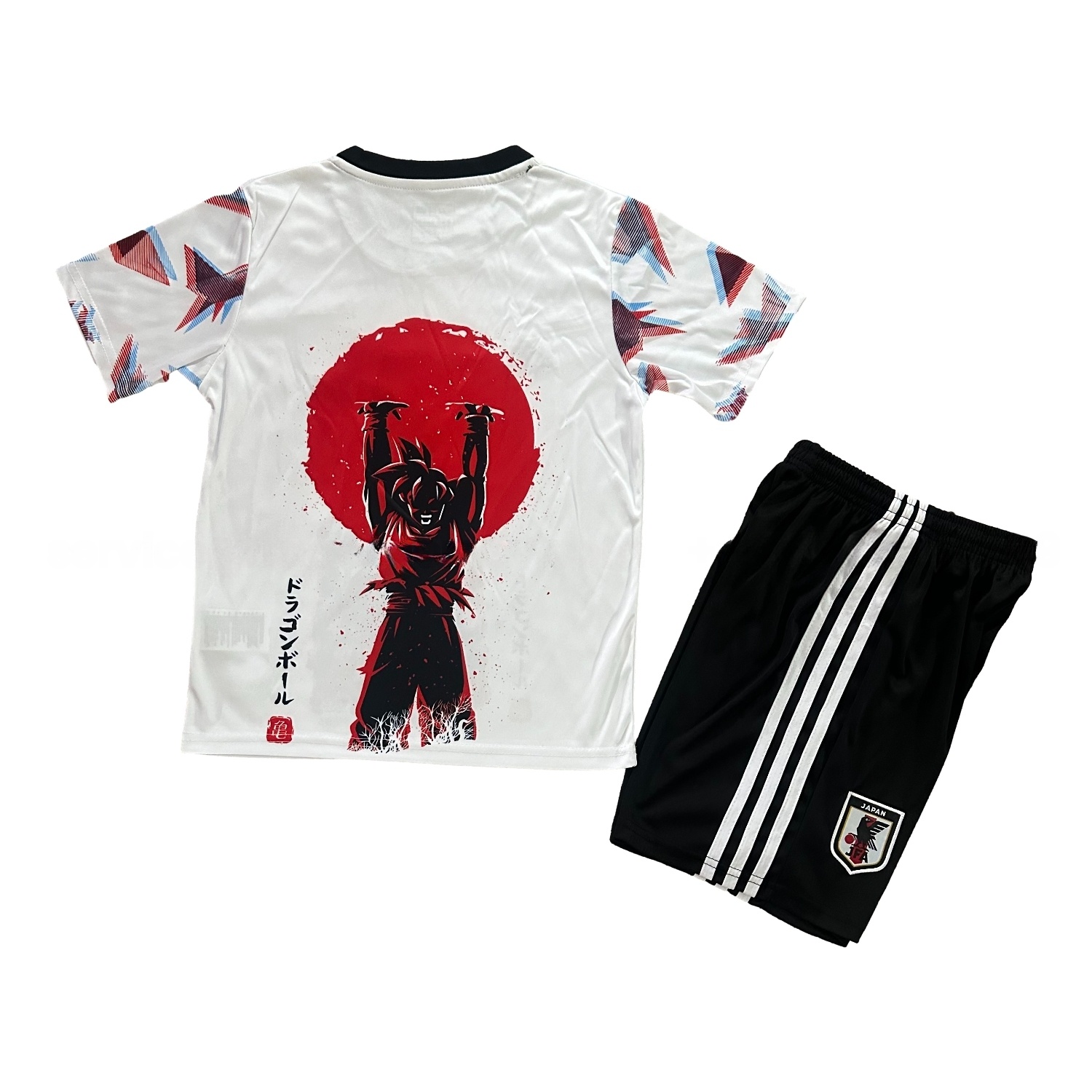 Japan 25-26 Saiyan At Sunset White Special Kids Kit - UnitedFutballJersey