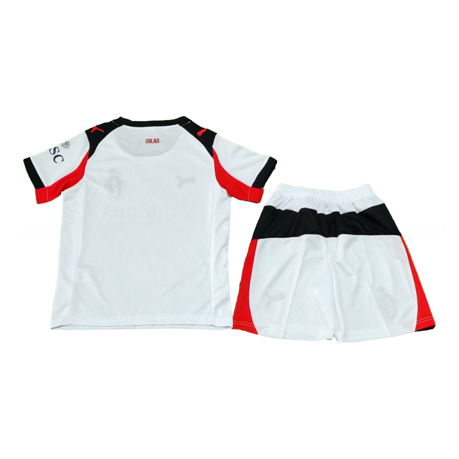 AC Milan 25-26 Away White Kids Kit - UnitedFutballJersey