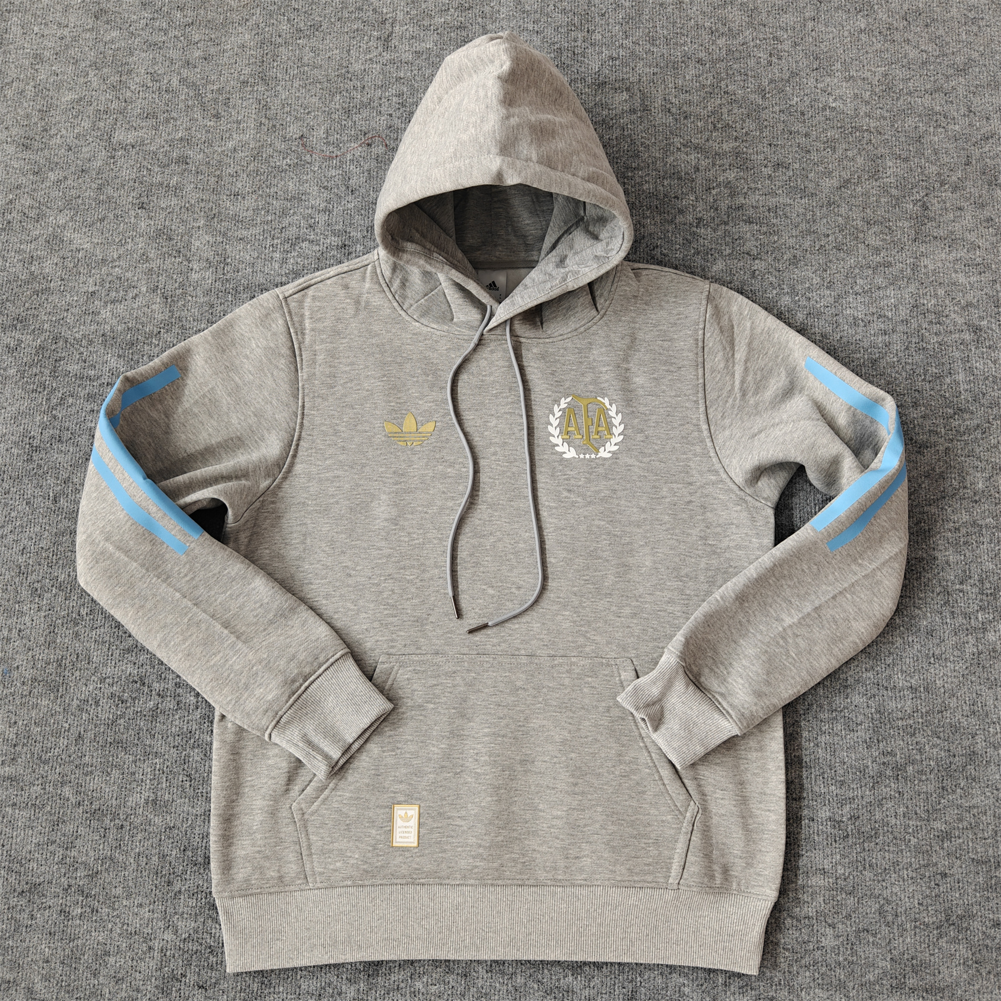 Argentina 24-25 Adi 50 Years Anniversary Hoodie - Grey - UnitedFutballJersey