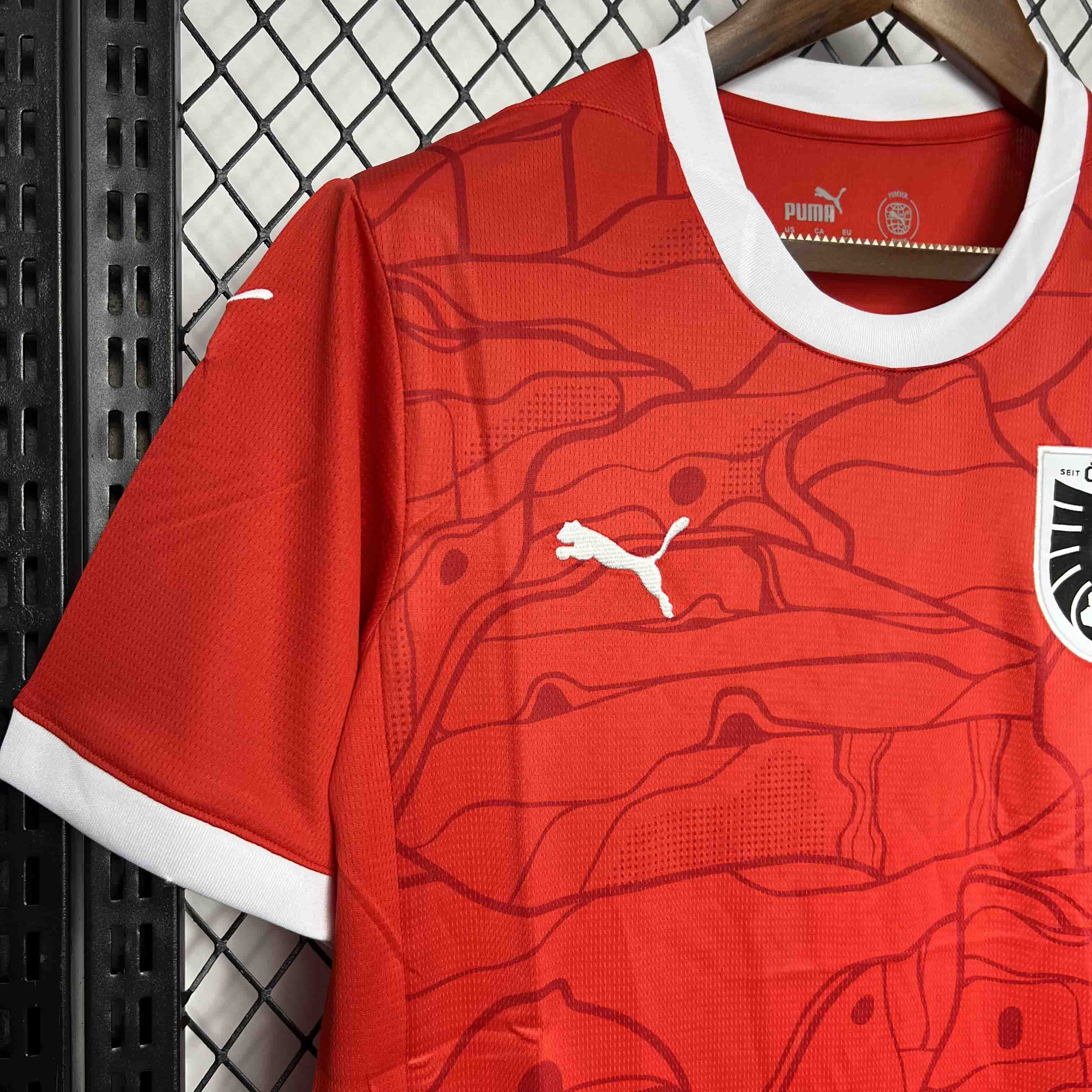 Austria 2024 Home Stadium Jersey - Fans Version - UnitedFutballJersey