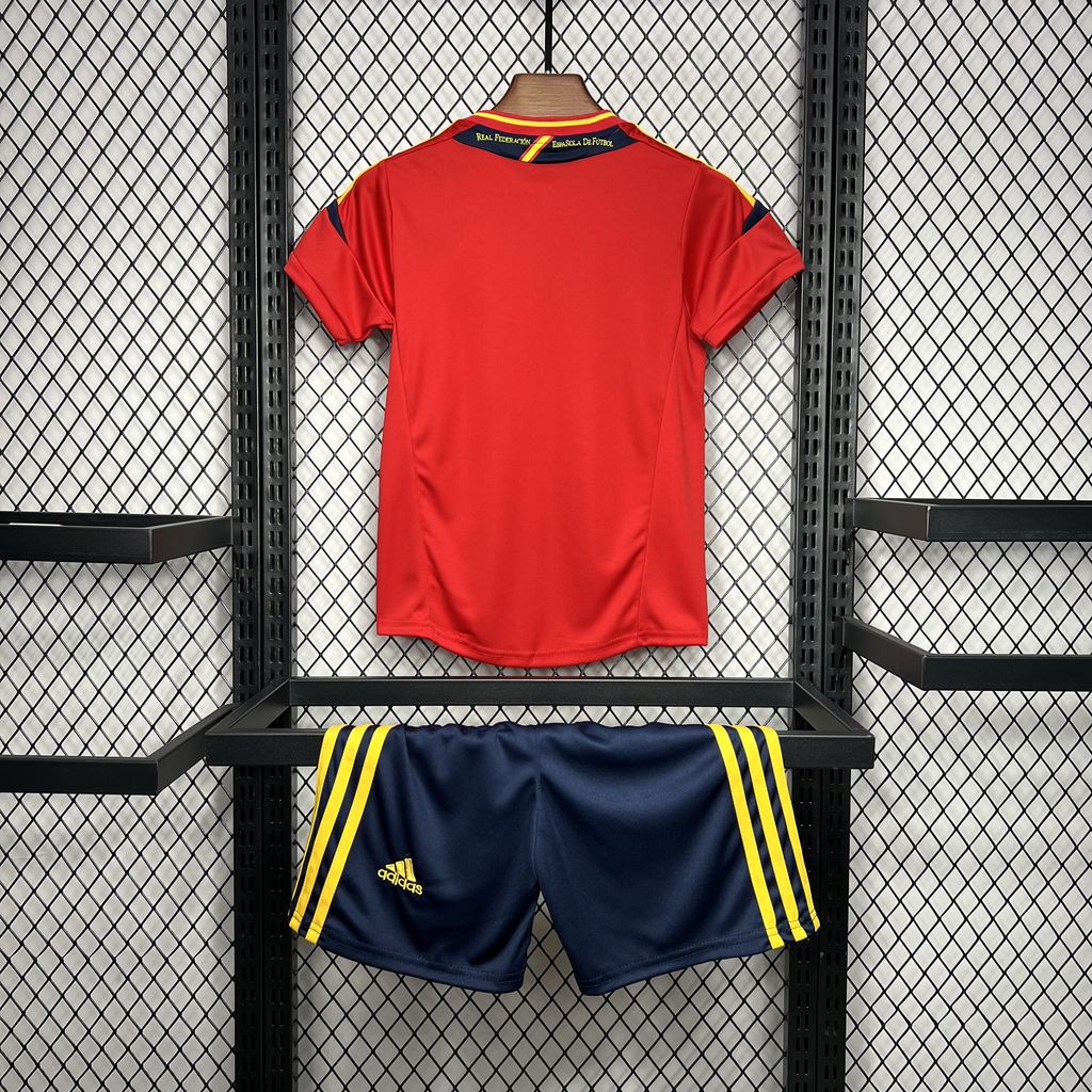 Retro Spain 2012 Home Stadium Kids Kit - UnitedFutballJersey