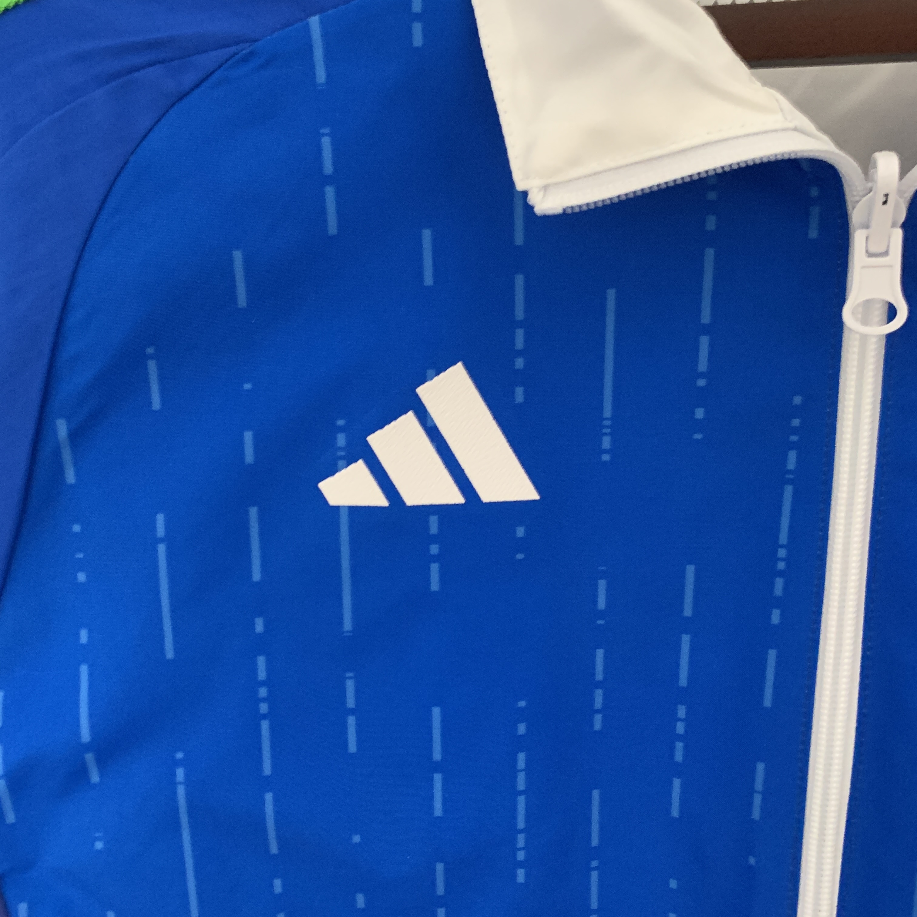 Italy 23-24 Double Sided Windbreaker - Blue & White - UnitedFutballJersey