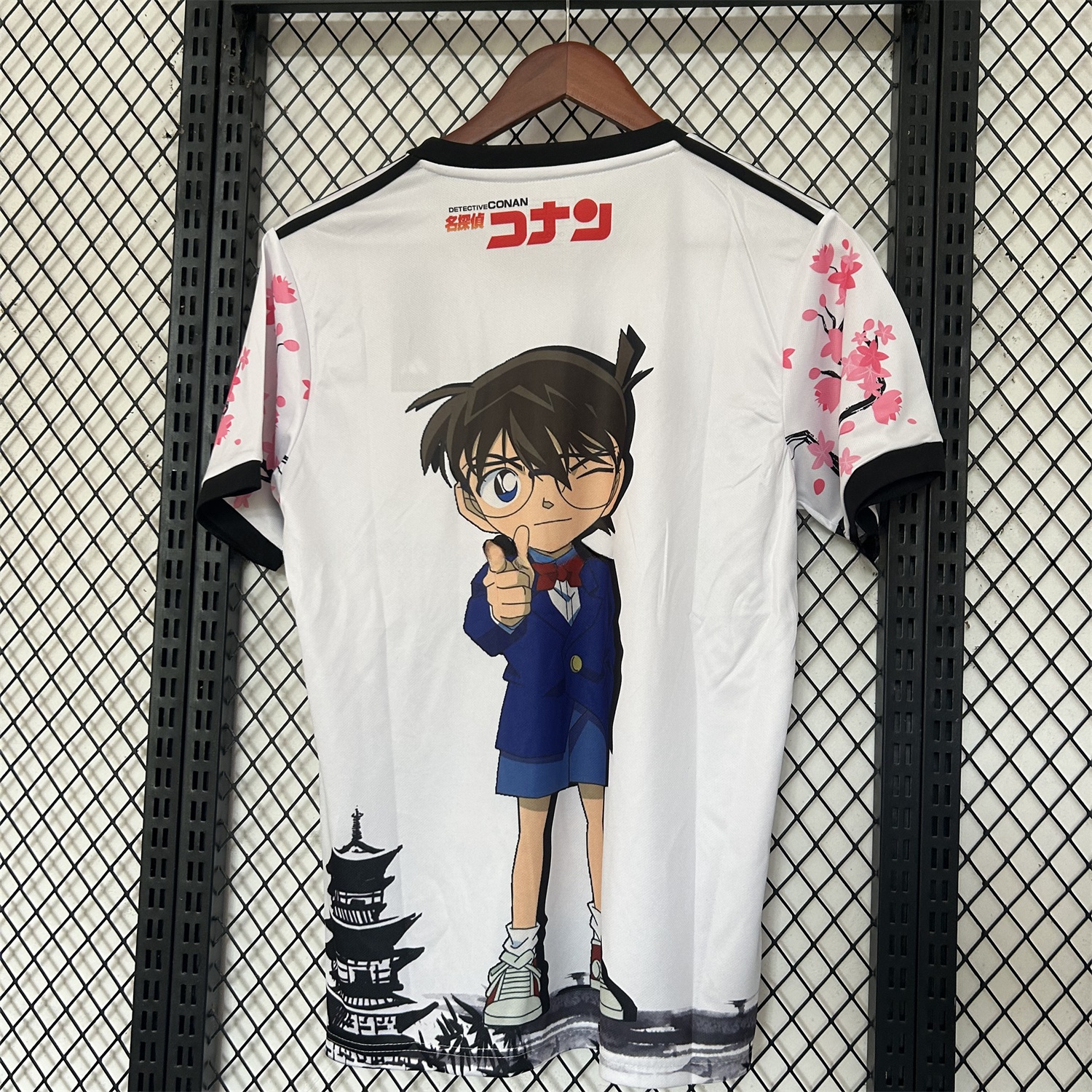 Japan 25-26 Conan Skateboarding Under The Cherry Blossom Tree White Special Jersey - Fans Version - UnitedFutballJersey