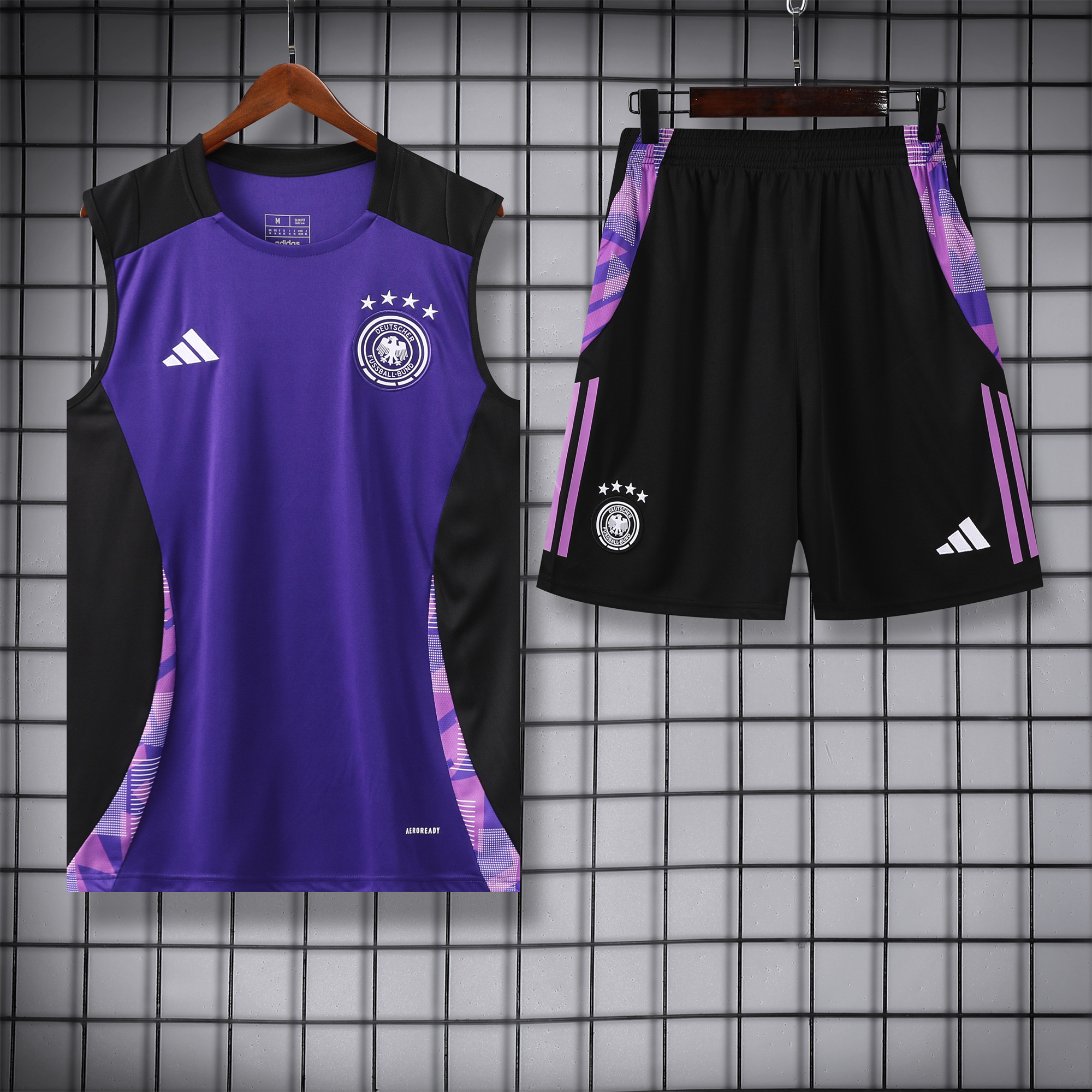 Germany 24-25 Training Vest Suit - Purple - UnitedFutballJersey