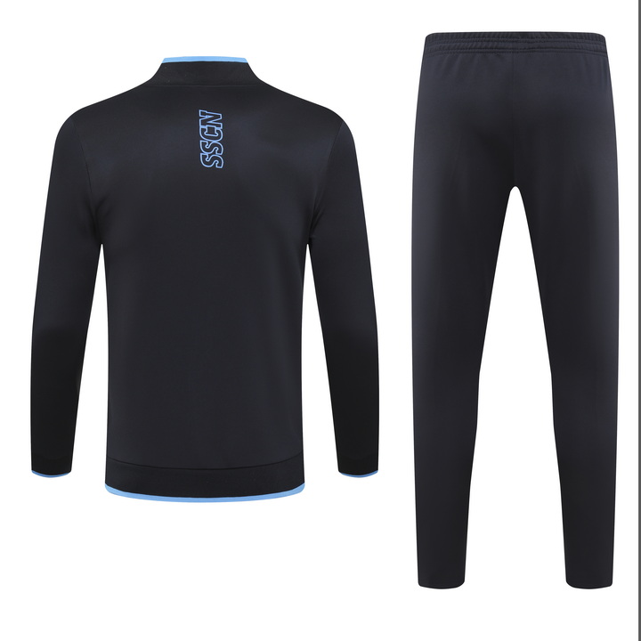 Napoli 23-24 Long Sleeve Training Set - Black - UnitedFutballJersey