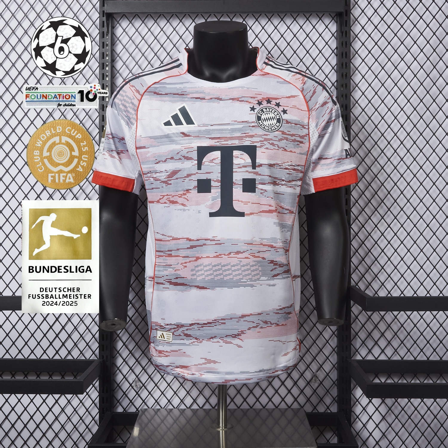 Bayern Munich 25-26 Away White Jersey - Player Version - UnitedFutballJersey