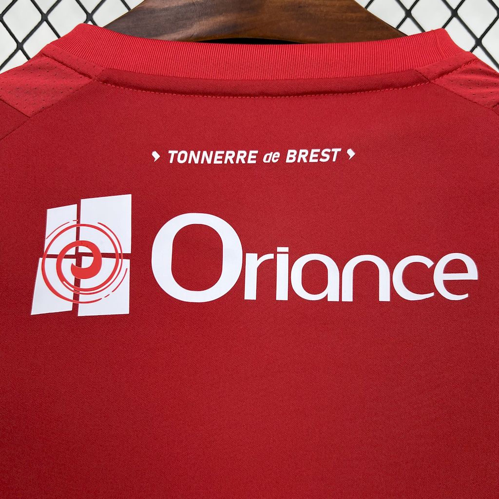 Stade Brestois 24-25 Home Jersey - Fans Version - UnitedFutballJersey