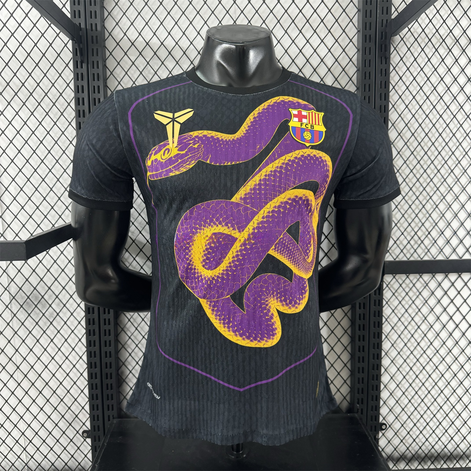 Barcelona 25-26 Purple Mamba Snake Black Special Jersey - Player Version - UnitedFutballJersey