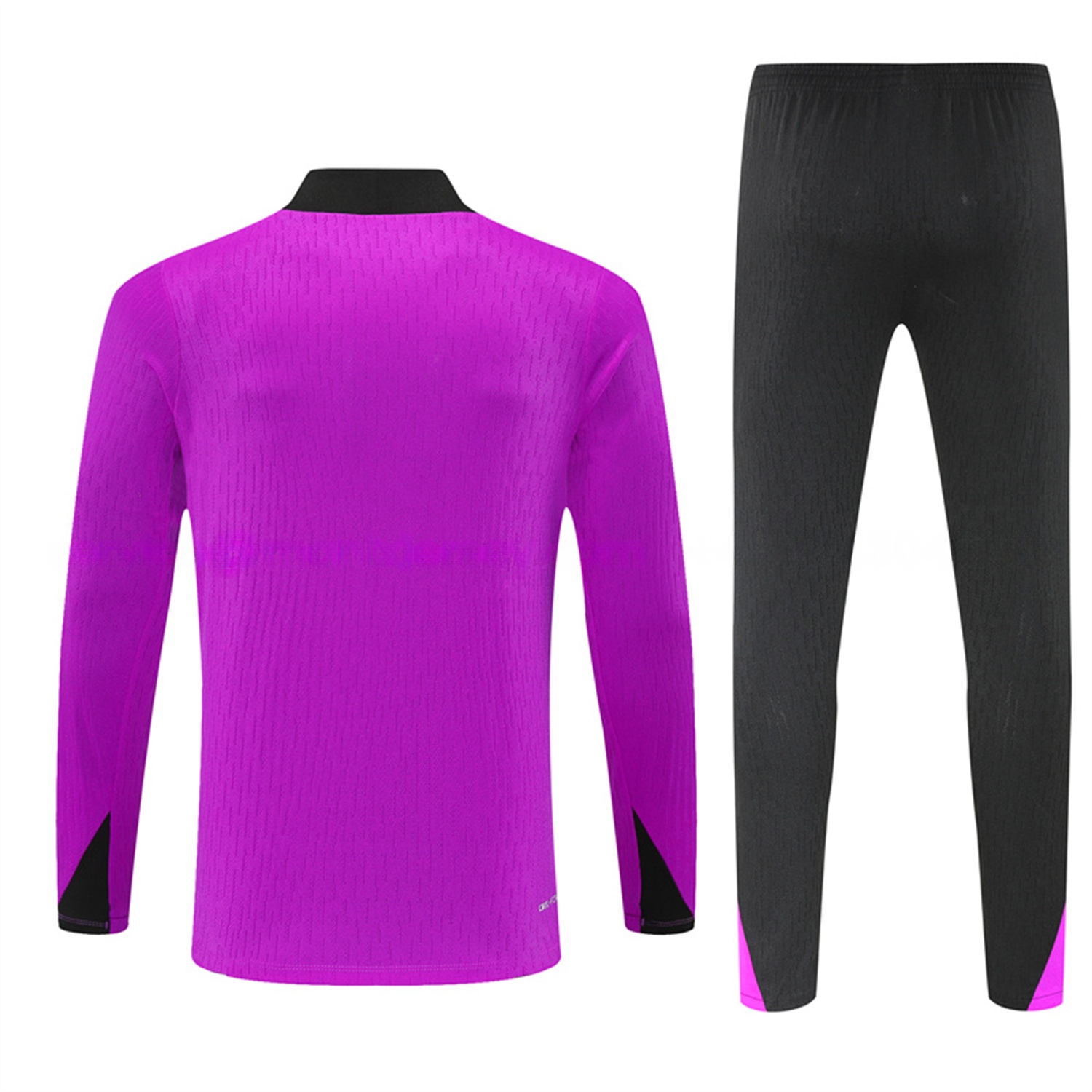 England 25-26 Kids Long Sleeve Training Set - Player Version - Purple Top and Black Pants - UnitedFutballJersey
