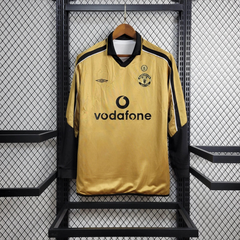Manchester United Retro 01-02 100th Anniversary Long Sleeve Special Edition Jersey - UnitedFutballJersey