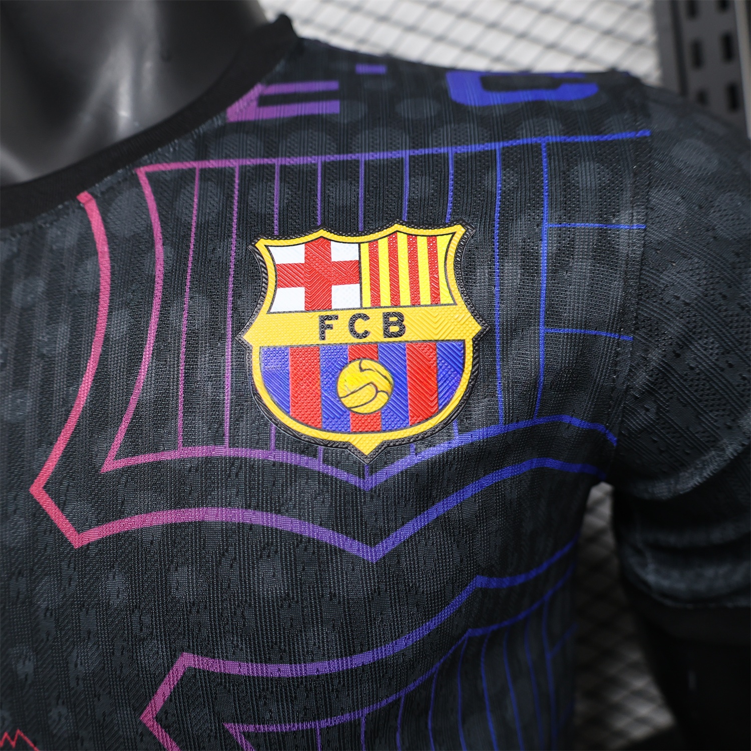 Barcelona 24-25 Black Fluorescent ICON Special Edition Jersey - Player Version - UnitedFutballJersey