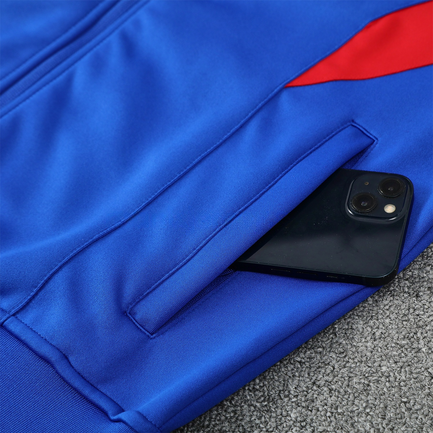 Spain 25-26 Jacket Training Tracksuit - Blue Jackets & Pants with Red and Yellow - UnitedFutballJersey