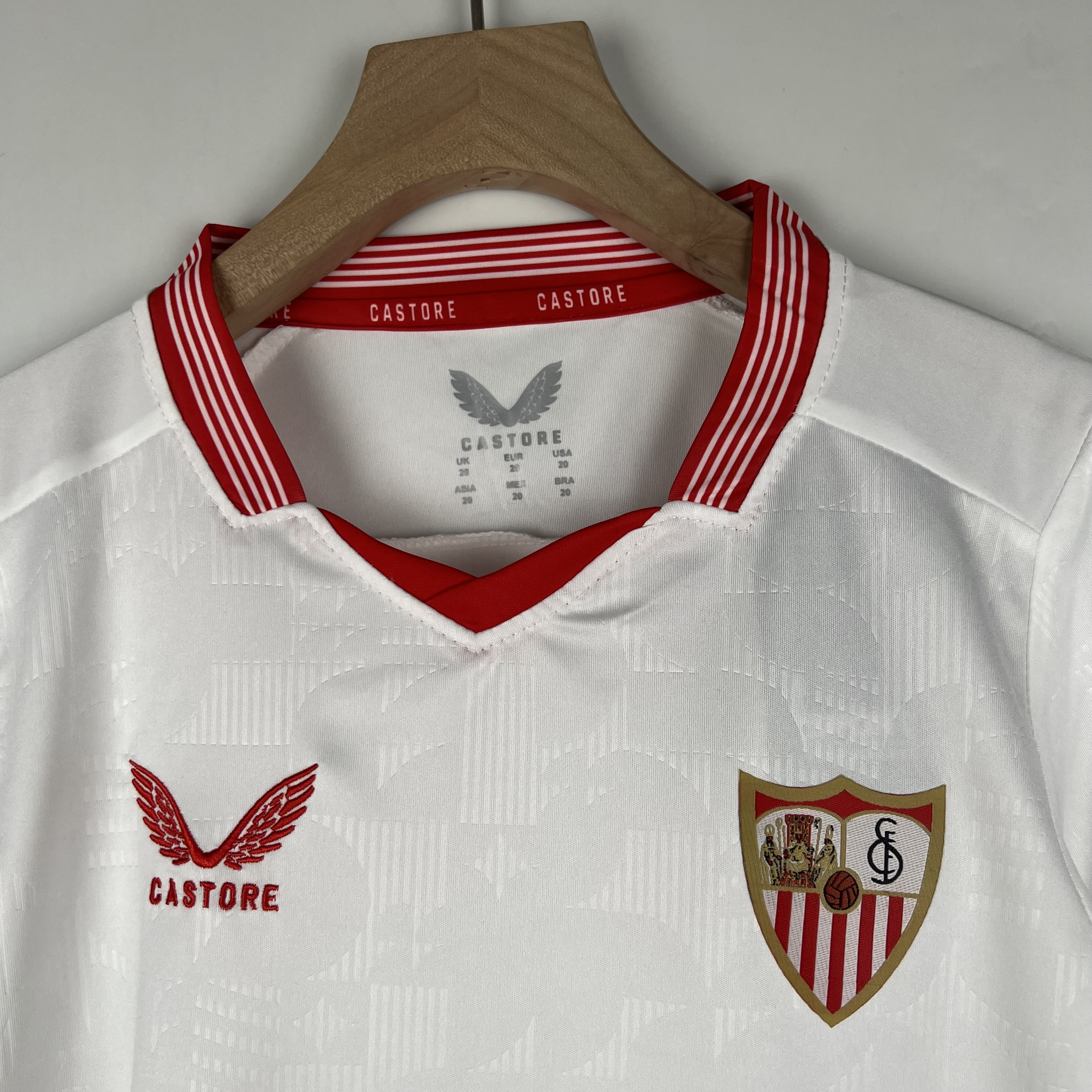 Sevilla 23-24 Home Stadium Kids Kit - UnitedFutballJersey