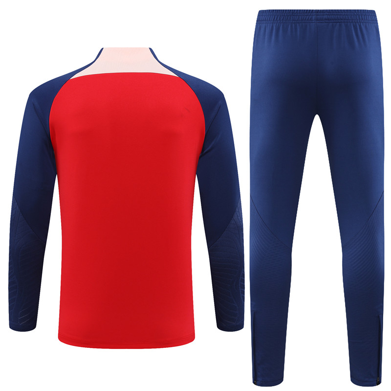Atletico Madrid 23-24 Kids Long Sleeve Training Set Red - UnitedFutballJersey