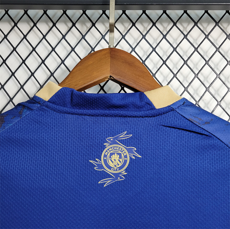Manchester City 23-24 Blue Kids Kit - UnitedFutballJersey