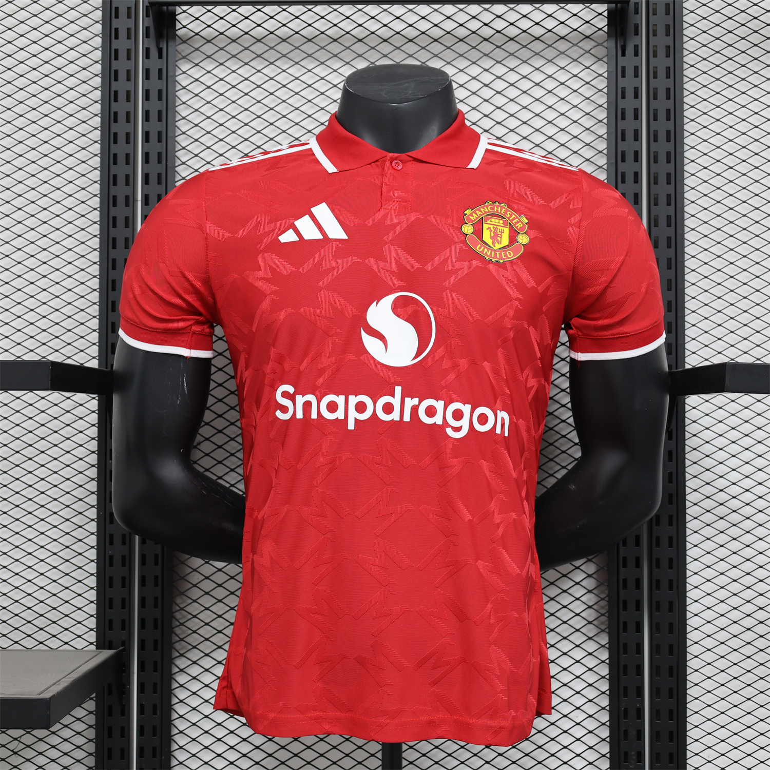 Manchester United 24-25 Red POLO Jersey - Player Version - UnitedFutballJersey