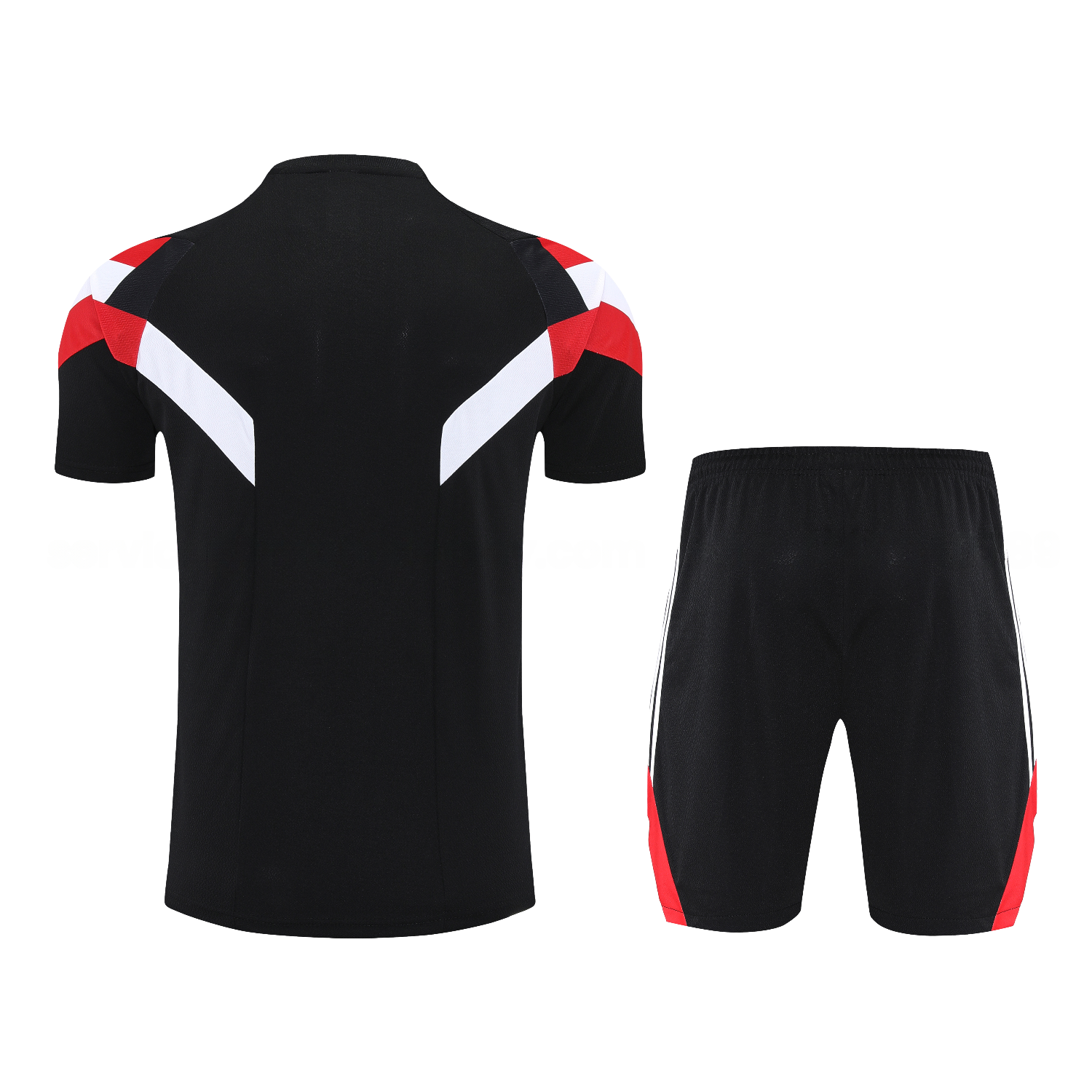 C.H.E.L.S.E.A 25-26 Short-Sleeve Training Set - Black Top & Black Shorts - UnitedFutballJersey