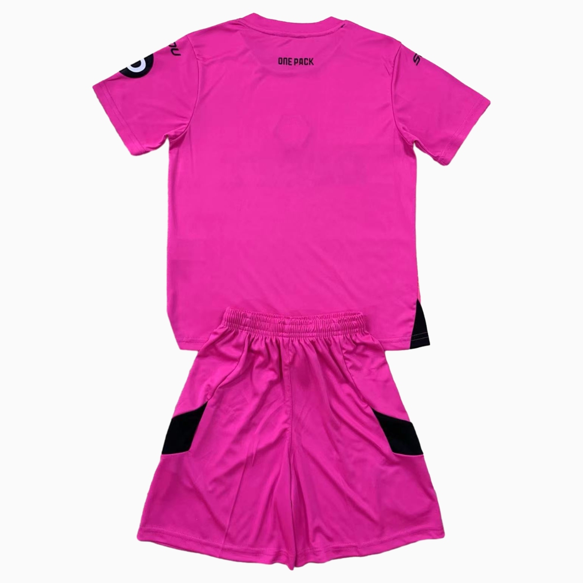 Wolverhampton Wanderers Wolves 24-25 Goalkeeper Pink Kids Kit - UnitedFutballJersey