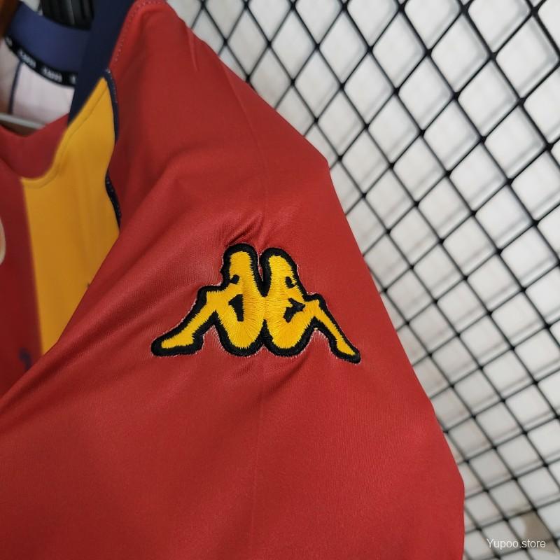 Retro Roma 2001-02 European Home Jersey - UnitedFutballJersey