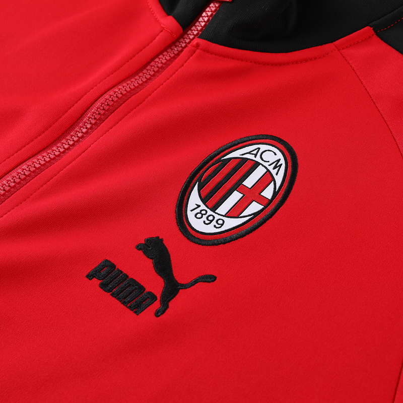 23-24 AC Milan Red Jacket Suit - UnitedFutballJersey