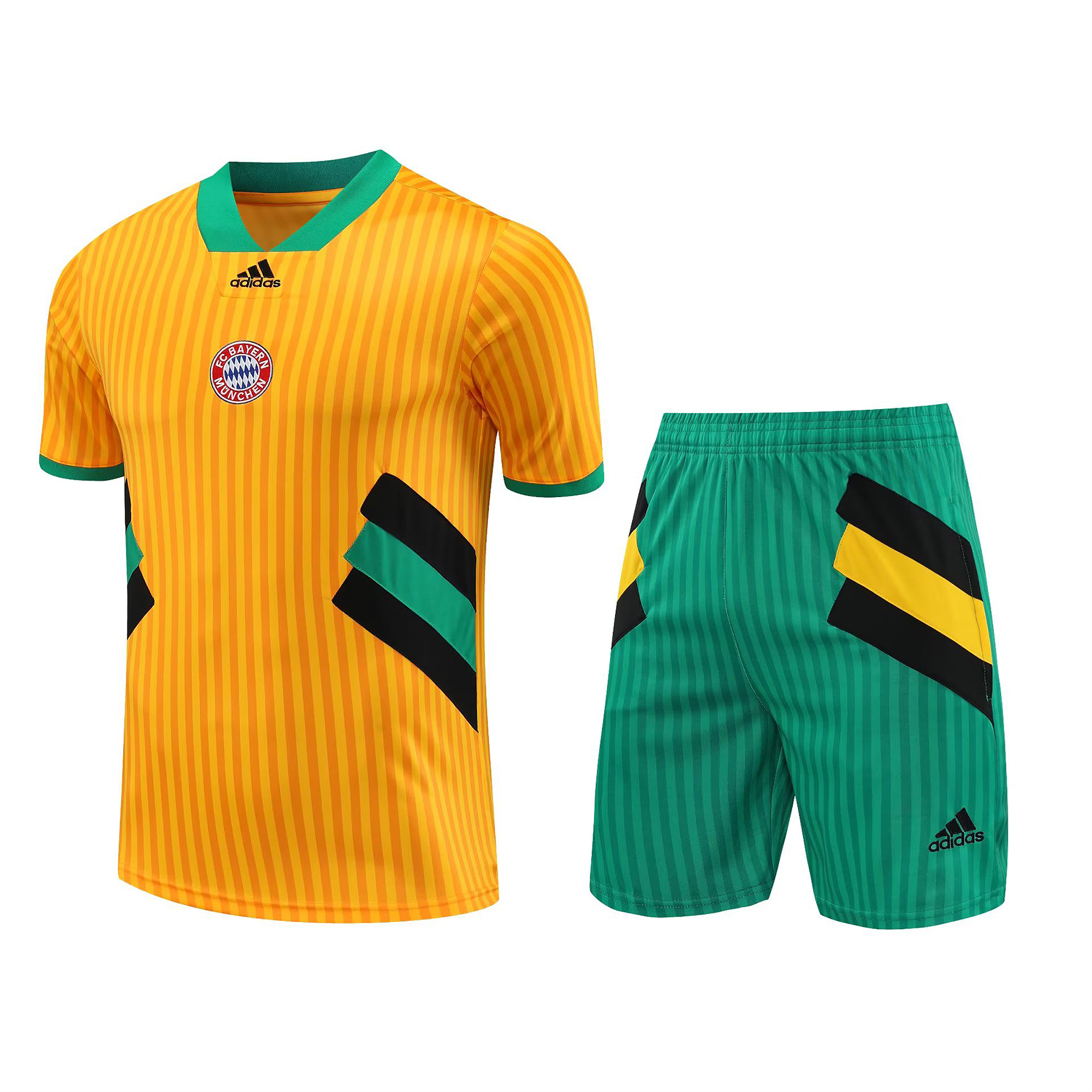 Bayern Munich 23-24 Short-Sleeve Training Set - Yellow - UnitedFutballJersey