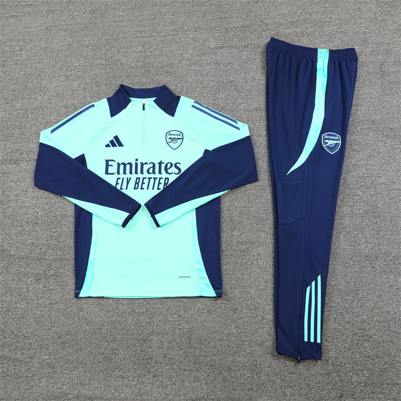 Arsenal 24-25 Long Sleeve Training Set - Lake Blue - UnitedFutballJersey