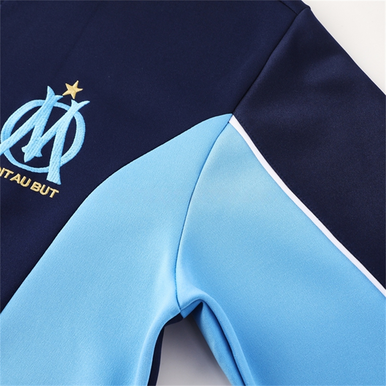 Marseille 25-26 Jacket Training Tracksuit - Deep Blue Jackets & Pants - UnitedFutballJersey