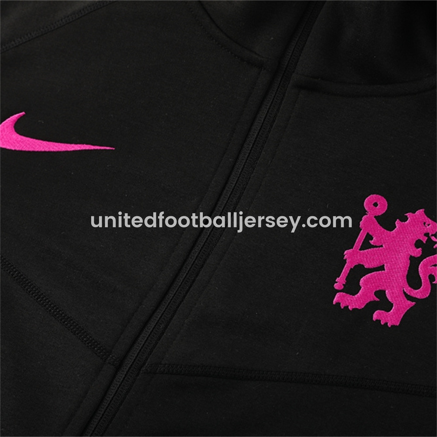 C.H.E.L.S.E.A 24-25 Jacket Training Tracksuit - Black Jackets & Pants - UnitedFutballJersey