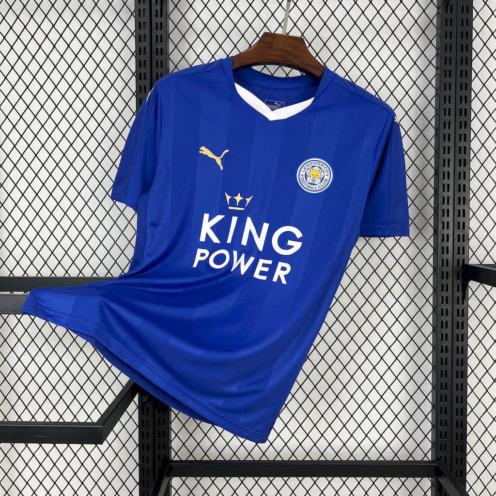 Retro Leicester City 2015-16 Home Jersey - UnitedFutballJersey
