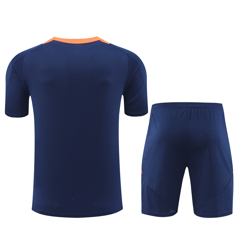 Manchester United 24-25 Short-Sleeve Training Set - Deep Blue - UnitedFutballJersey