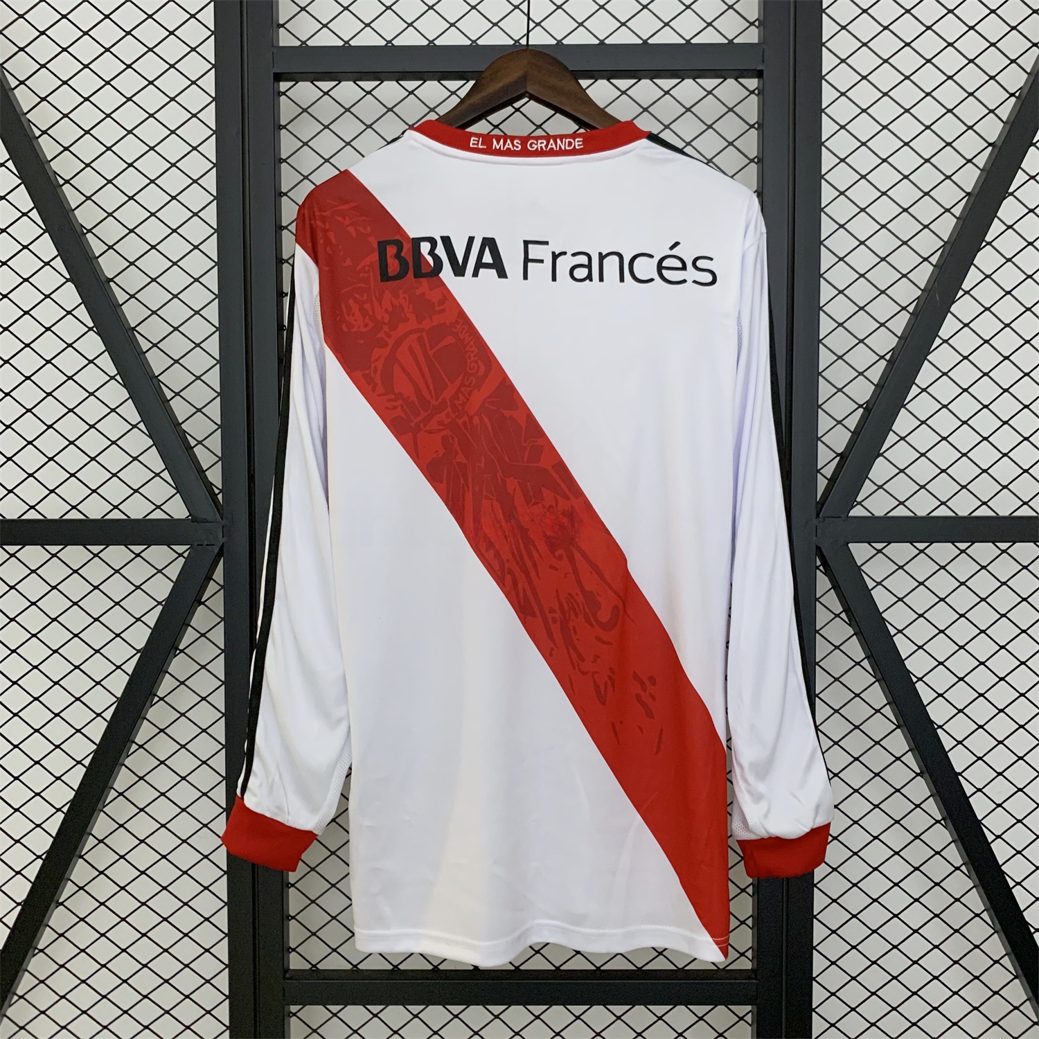 Retro River Plate 2013-14 Home Long Sleeves Jersey - UnitedFutballJersey