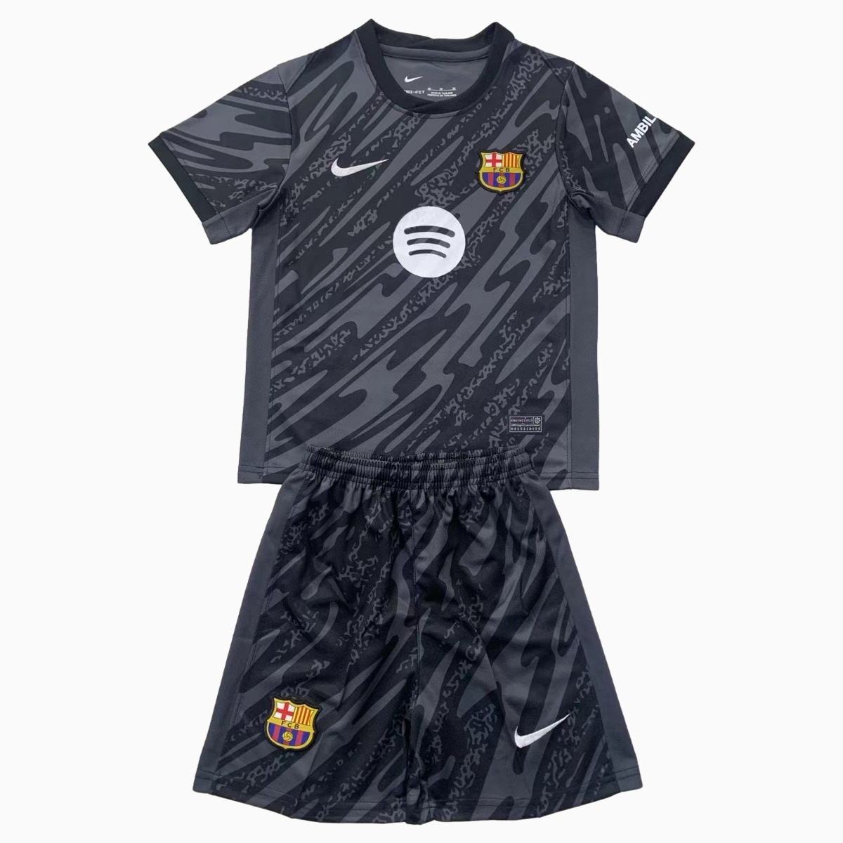 B.A.R.S.A 24-25 Black Goalkeeper Kids Kit - UnitedFutballJersey