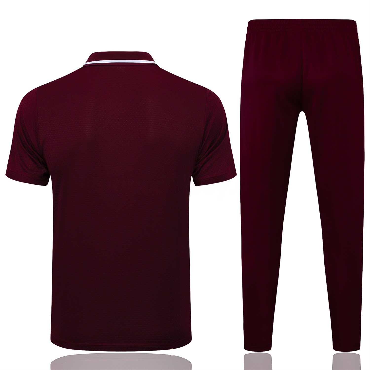 Bayern Munich 25-26 POLO Short-Sleeve Training Set - Deep Red Top and Pants - UnitedFutballJersey