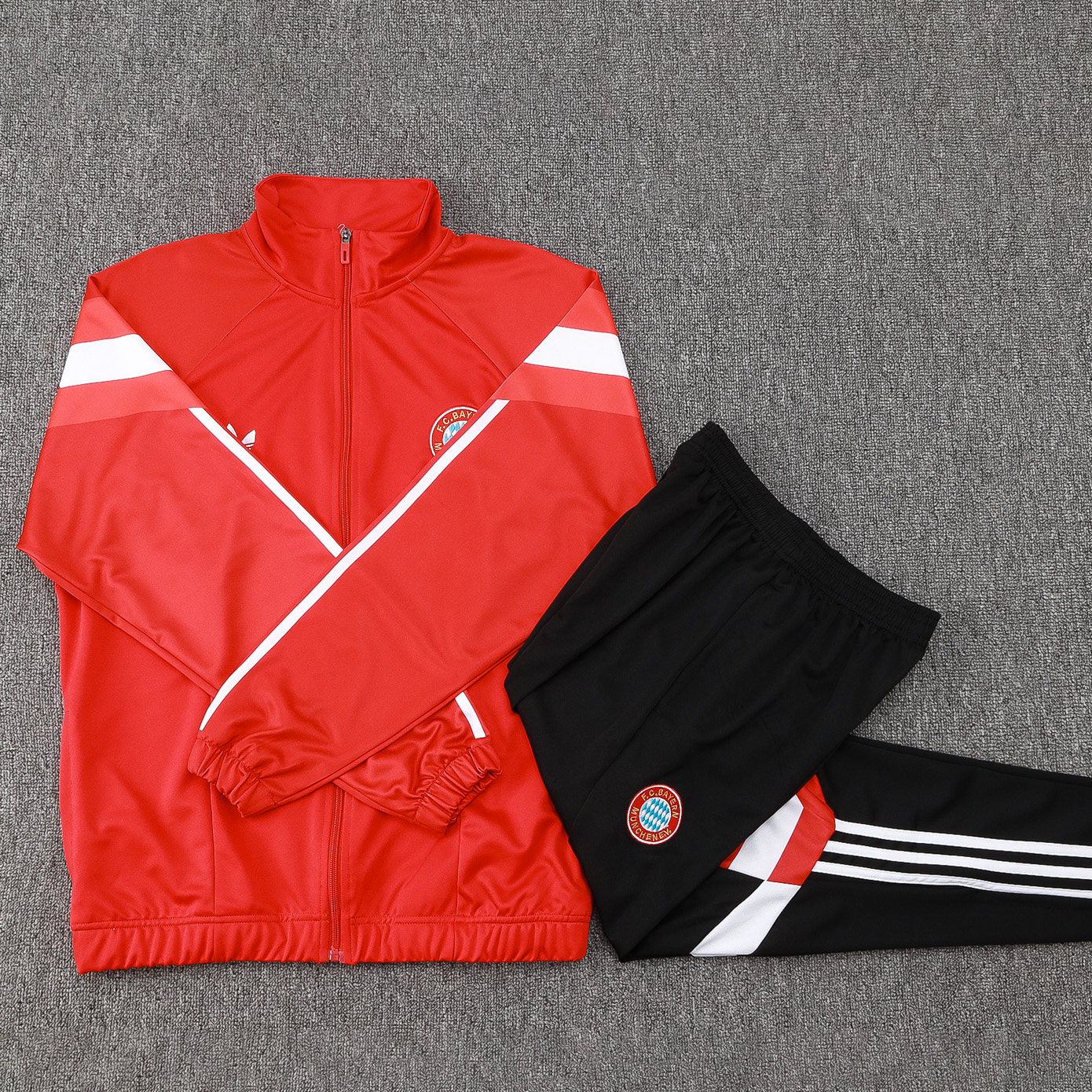 Bayern Munich 24-25 Originals LFSTLR Jacket Training Tracksuit - Red - UnitedFutballJersey
