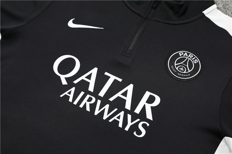 Paris Saint-Germain PSG 23-24 Long Sleeve Training Set -Black - UnitedFutballJersey