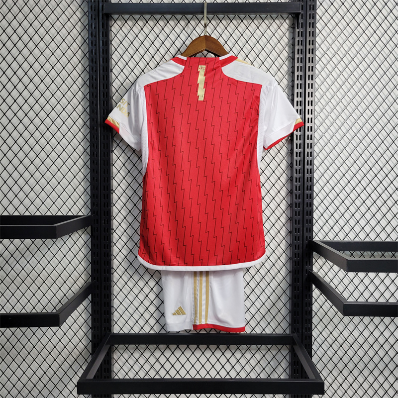 Arsenal 23-24 Home Kids Kit - UnitedFutballJersey
