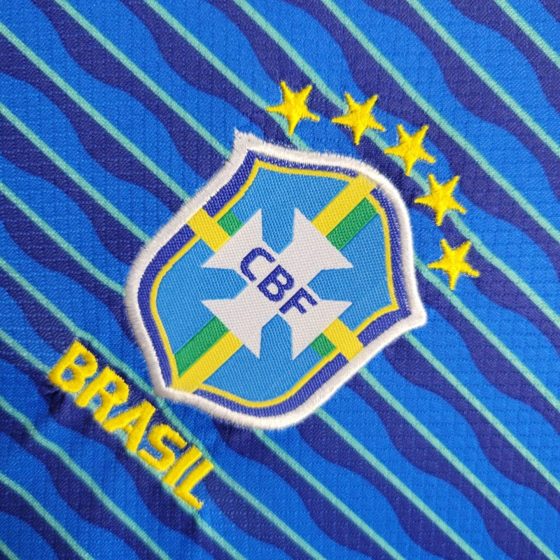 Brazil 2024 Away Stadium Kids Kit - UnitedFutballJersey