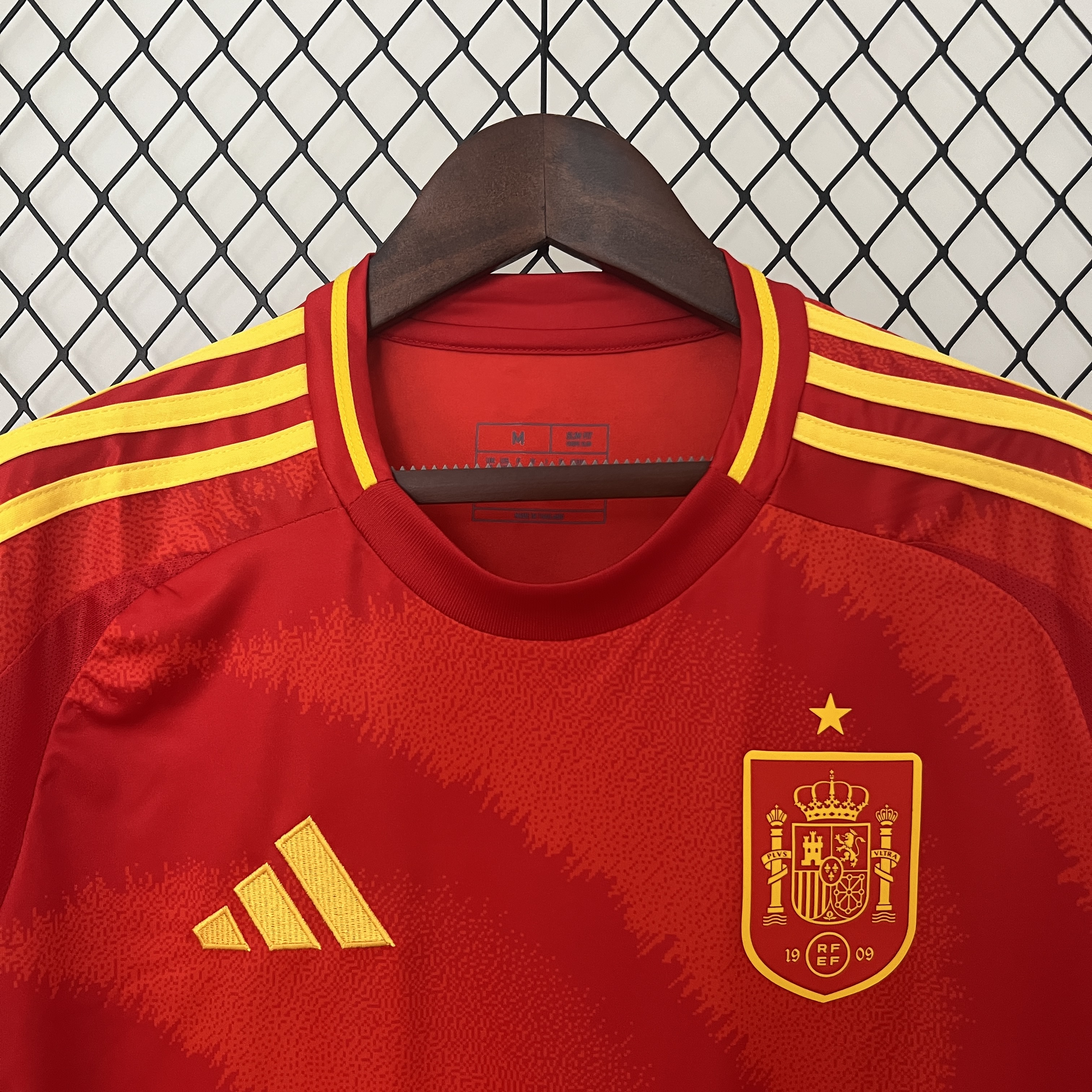 Spain 2024 Home Stadium Jersey - Fans Version - UnitedFutballJersey