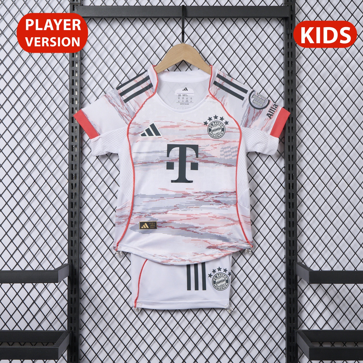 Bayern Munich 25-26 Away Kids Kit - Player Version - UnitedFutballJersey